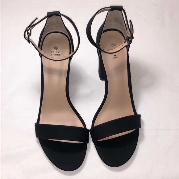 New Women's Black Open Toe Heeled Sandals Size 10 - Picture 7 of 15
